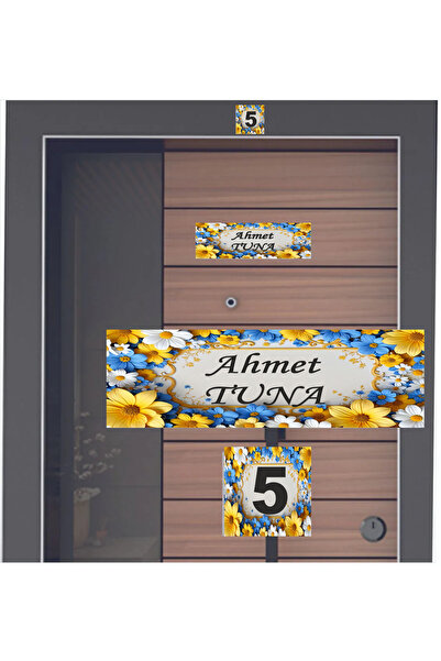 sıradışıhediyem set modern de plăcuțe de identificare pentru uși, de nouă gen...