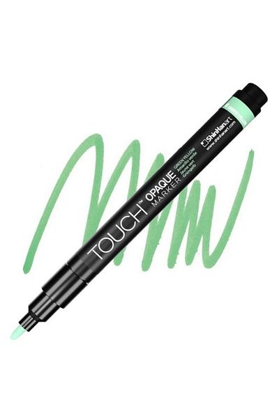 Touch 0.8-1.3mm Fine Pack Green Yellow 8 Marker Pen - Opaque Water Based Sh 8613003 -2004