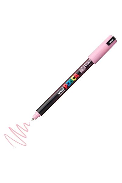 UNİ-BALL 0.7 Light Pink UNI POSCA Water Based Poster Marker - PC-1MR
