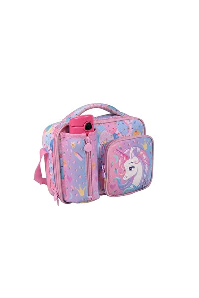 Genel Markalar Sevimli Unicorn Beslenme Çantası, Pembe ve Kahverengi Renk Seç...