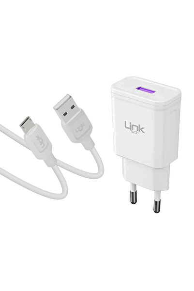 Linktech T441e 18w Qc3.0 Hızlı Şarj Aleti Ve Micro Usb Kablo Set