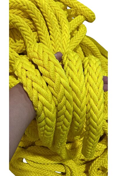 Bos Sarı - 28 Mm 12 Kollu Yüzen Halat - 180 Metre - Polipropilen Halat*