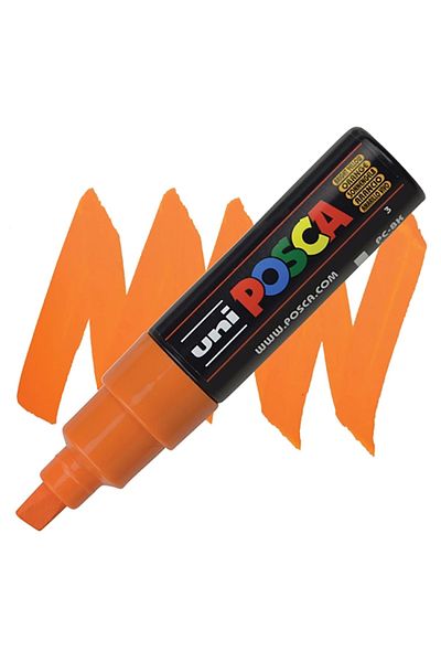UNİ-BALL Uni Posca Water Based Poster Marker Pc-8K 8.0 Bright Yellow