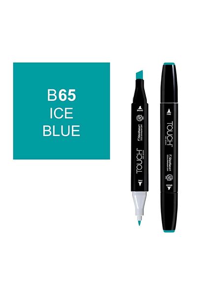 Touch Ice Blue Twin B-65 Double Tip Marker