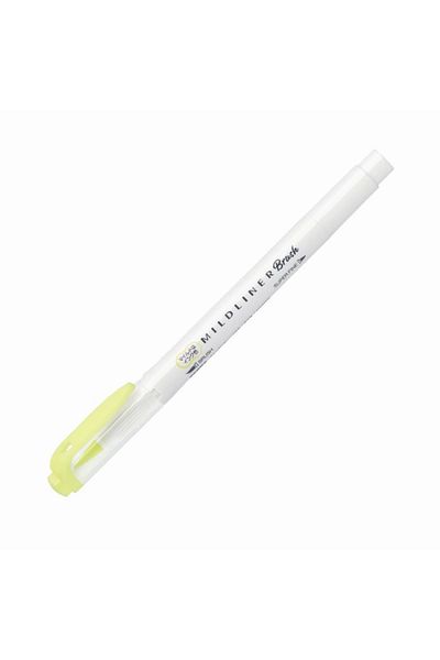 Zebra Mıldliner Brushpen Double Sided Brush Tip Pen - Mıld Yellow