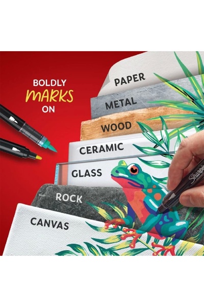 Sharpie SHARPİE 2201070 CREATIVE AKRİLİK MARKER YUVARLAK UÇ SET 12'Lİ