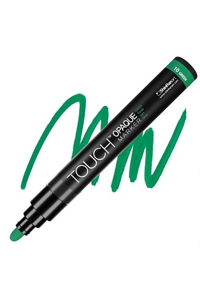 Touch 1.5-2.3mm Green Medium Pack Opaque Water Based Marker Pen - Sh 8613003 -2020