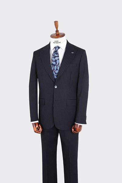 Kadir Büyükkaya Swallow Collar Two Button Men's Suit-Kax1314S