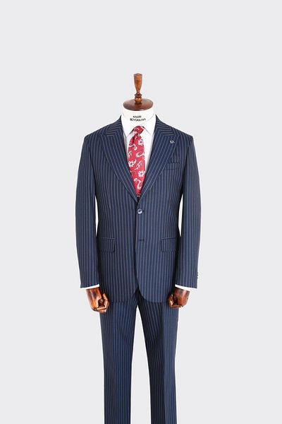 Kadir Büyükkaya Swallow Collar Two Button Men's Suit-Kax1311S