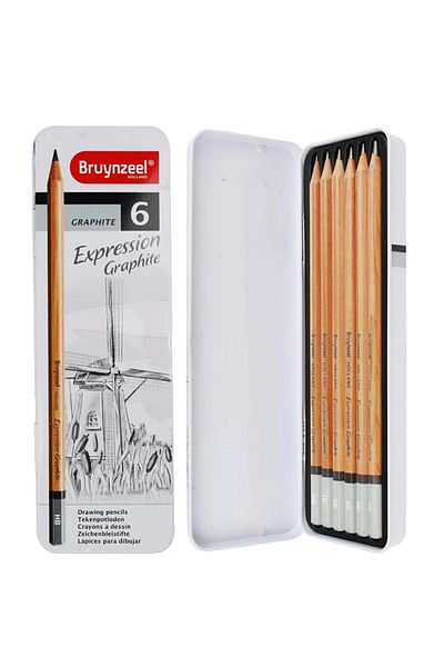 Bruynzeel Expression Graphite Graduated Graphic Pen Set of 6