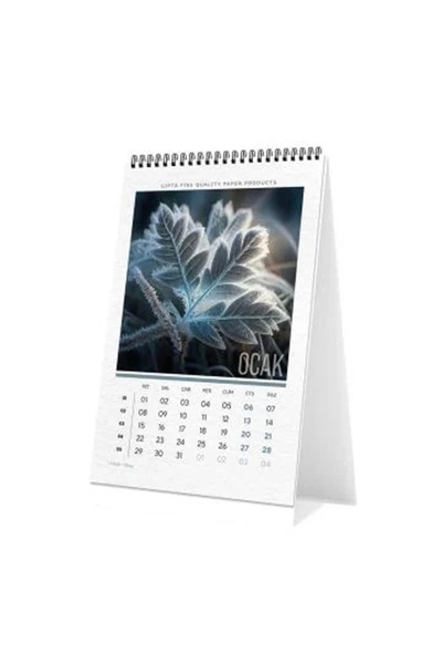 Gıpta 13195-BRS 13x19.5 BRİSTOL ÜÇGEN MASA TAKVİMİ - FLOWER