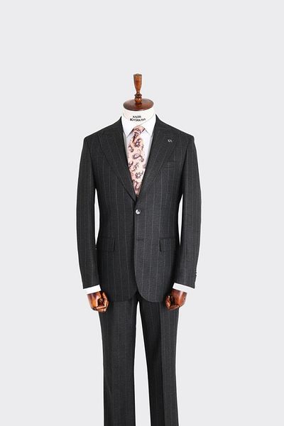 Kadir Büyükkaya Swallow Collar Two Button Men's Suit-Kax1310S