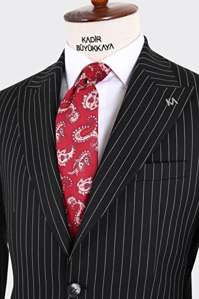Kadir Büyükkaya Kırlangıç Yaka İki Düğmeli Erkek Takım Elbise-KAX1311S