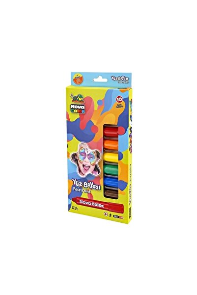 Nova Color NC-213 YÜZ BOYASI 10'LU SET