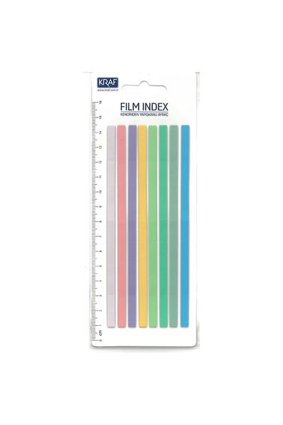 KRAF 85135-1 Index Fılm (PP) Brıght Color Yapışkanlı Ayraç 5x135mm 8 Renk X 20yp