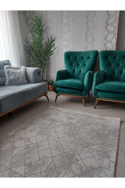 saten halı Yumuşak Dokulu Beyaz Saçaklı Dokuma Taban Kaydırmaz Halı Salon Otu...