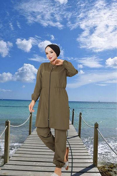 DLC Tekstil Hijab Elastic Waist Swimsuit Set - Pack of 2