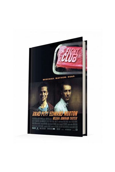 DEFFTER Fıght Club - ملصقات أفلام ذات غطاء صلب غير مبطن مقاس A5، دفتر ملاحظات 96 Yp