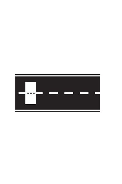 Jordania Model Je04-yol100s Asphalt Road Adhesive Black 1/100 50cm