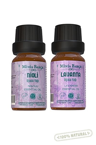 Minia Bahçe Bitki ve Sanat Atölyesi 100% Pure Nioli and Lavender Essential Oil - 10ml