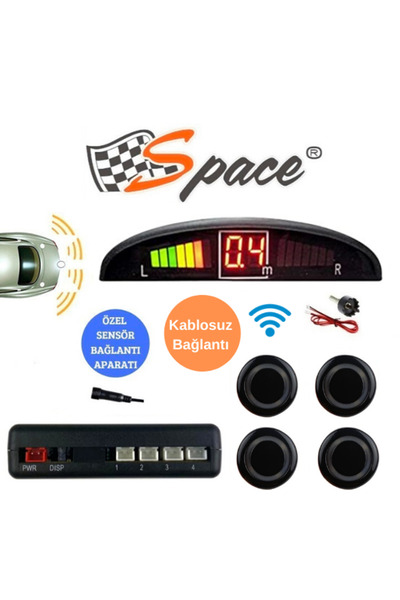 BsElektronik Space Dijital Göstergeli Kablosuz Park Sensörü / Gupr14