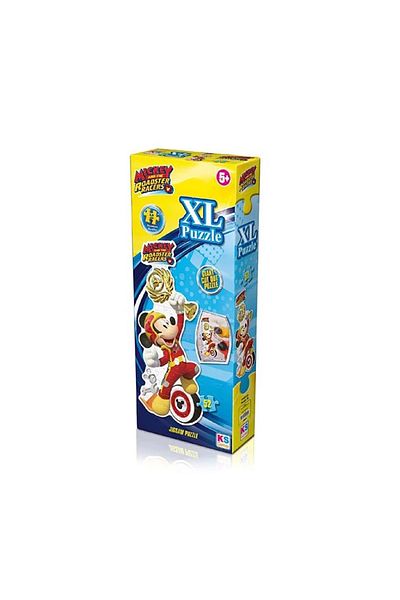 Mickey Mouse لغز ميكي و رودستر ريسرز مقاس 41 × 92 سم XL - 52 قطعة لغز لعمر 3 سنوات