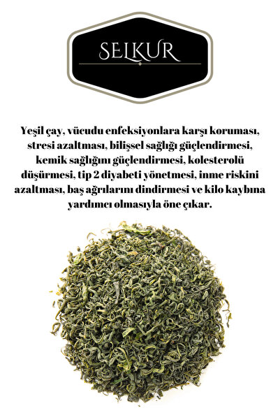 SELKUR Yeşil Çay 100gr (TOMURCUK) Yumuşak Içimli