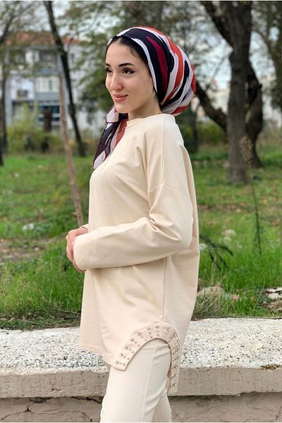 Moda Rosa 25K3291 - Beige - Stoned Double Set