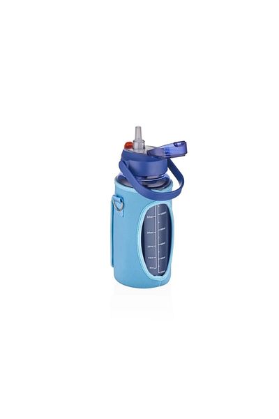 Vagon قارورة VAGONLIFE مع القش وغطاء VGN2115 1500 مل أزرق