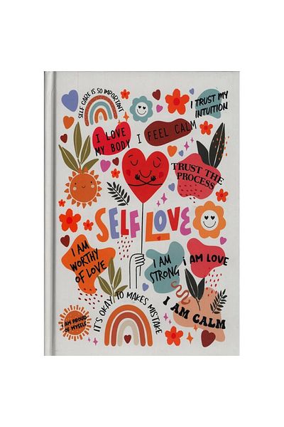 DEFFTER Caiet A5 cu rigle Self Love - Copertă pozitivă, 96 Yp