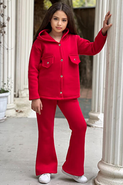 ELAFOR Lány tréningruha szett belső polárral és 3 szál raszteres téli bő lábbal (1 ÉVES, NAGY VÁSÁRLÁS)