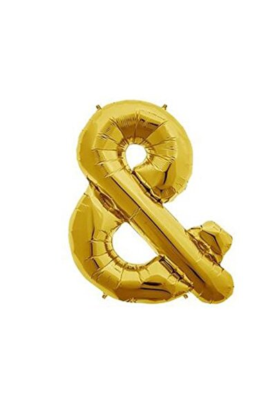 & (Ve) Harf Folyo Balon Altın 40cm