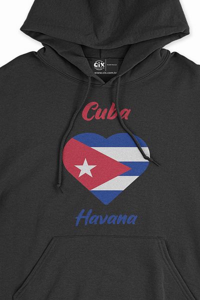 Cix San Hose Costa Rica Flag Heart Hanorac negru