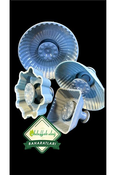 ABDULLAH DAĞ Hatay Yöresel Plastik Kömbe Kurabiye Kerebiç Kalıbı 4’lü A0040