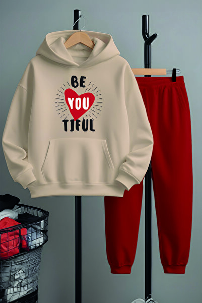 MYADA Girl's Printed Top and Bottom Tracksuit Set 22437-5