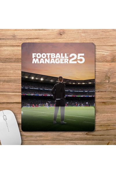 Pixxa لوحة ماوس مع مسند للمعصم Football Manager 2025 موديل 2 - مستطيلة