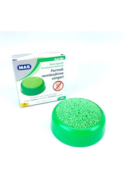Mas 680 Pul / Parmak Nemlendirme Süngeri - Yeşil