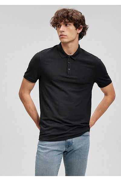 Mavi Černé modalové polo tričko Slim Fit / Slim Fit 066157 -900