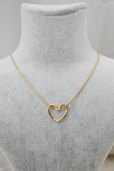 PARLA JEWELLRY Kalpli Düğüm Çelik Kolye