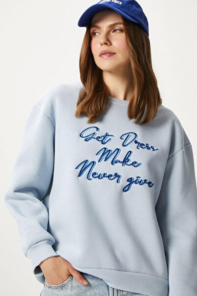 Ritnice Rochie de damă Hanorac albastru brodat