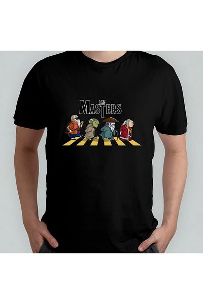 Pixxa Roshi Yoda Dohko Iroh - T-Shirt από 100% βαμβακερό λαιμόκοψη