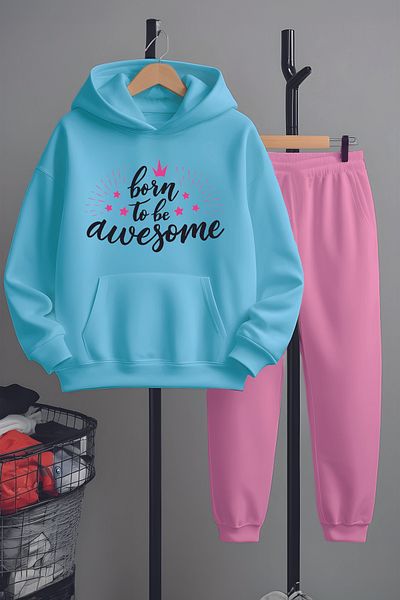 MYADA Set de trening cu imprimeu Born To Be Awesome 22437