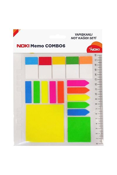 Noki 12706 Memo Combo6 Sticky Note Paper Set