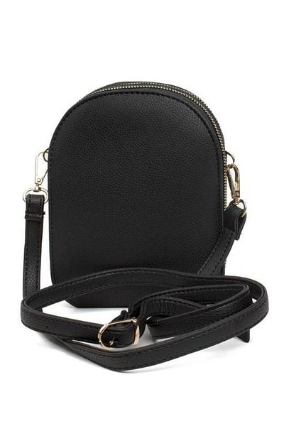 Armine 3 Compartment Black Shoulder Bag