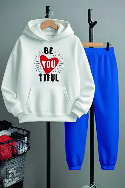 MYADA Girl's Printed Top and Bottom Tracksuit Set 22437-5