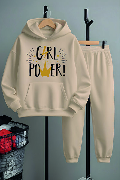 MYADA Gril Power Printed Girls' Bottom Top Σετ φόρμας 22437-8