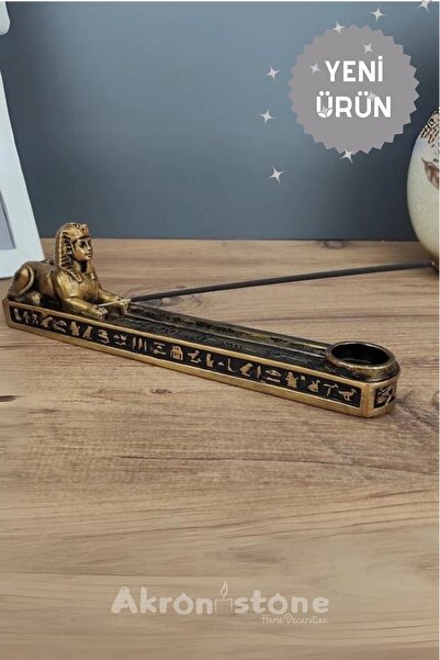 Akronistone Antik Mısır Sfenks Firavun Aslanı Tütsülük