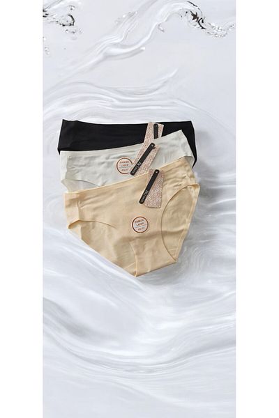 FK Alec Lingerie 3-Piece Laser Cut Cotton Panties Underwear