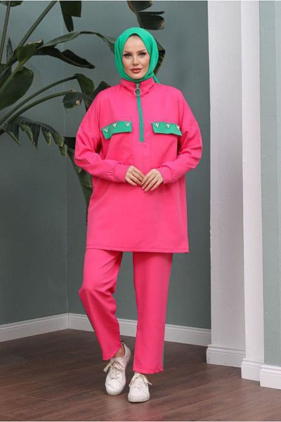 Moda Rosa 25K3093 - Green-Pink - Stone Pocket Set