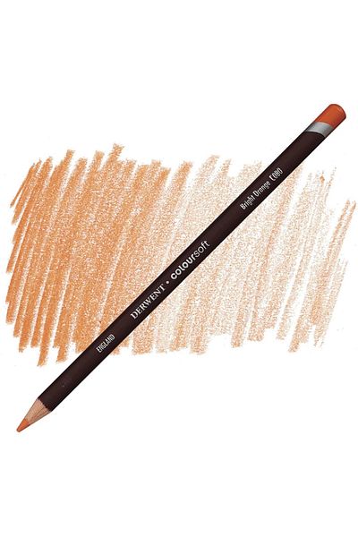 Derwent Coloursoft - Soft Curry Pen-bright Orange C080
